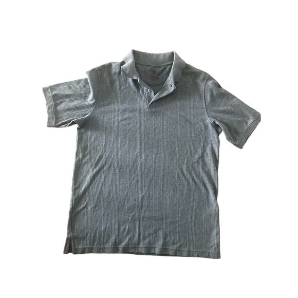 Covington Polo Shirt Mens Medium Gray 2 Button Collared‎ Short Sleeve - Picture 1 of 3